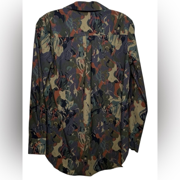 Lysse Camo Shiffer Button Down Shirt with 4 Way Stretch Microfiber XS NWT - Picture 2 of 12